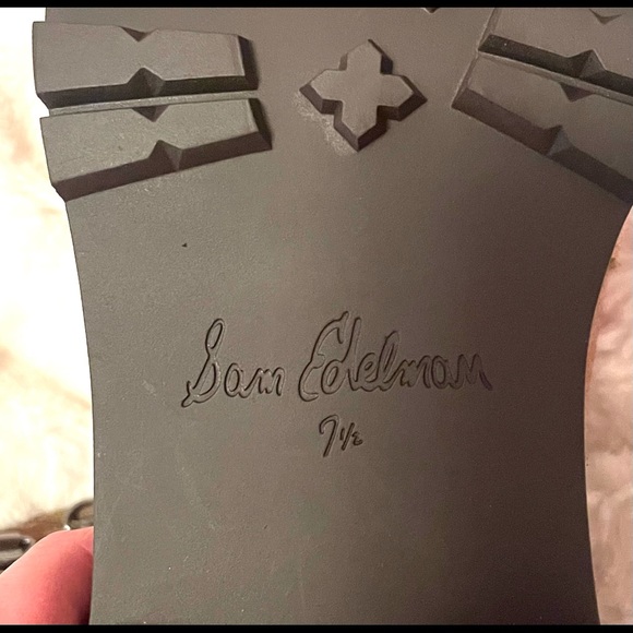 >>>NEW<<< Sam Edleman 7.5 brown suede combat boot >>Must Have<< - Picture 4 of 8